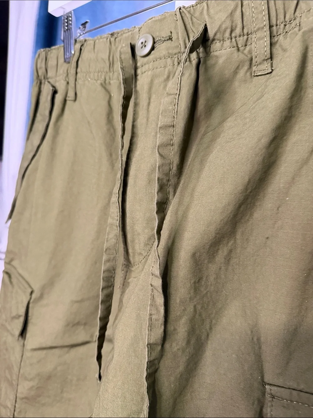 H&M Olive Green Men's Cargo Pants Size M Regular Fit